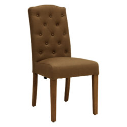 Neptune Sheldrake Upholstered Dining Chair Mocha Linen